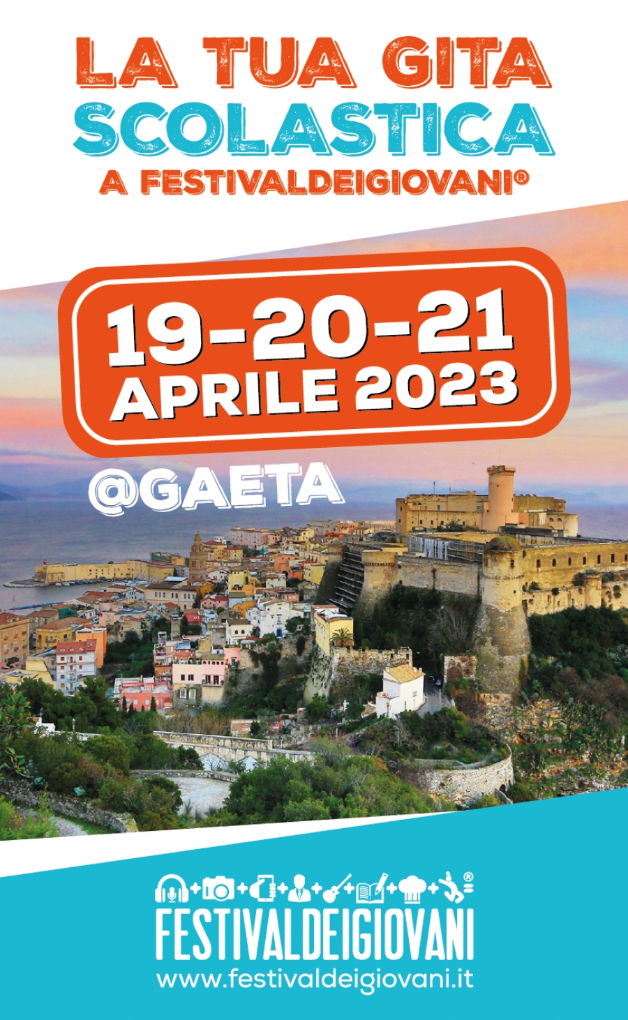 Festivaldeigiovani® @Gaeta (19-20-21 aprile 2023) PUBBLICITA PRE EVENTO